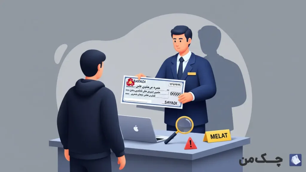 امنیت چک صیادی بانک ملت