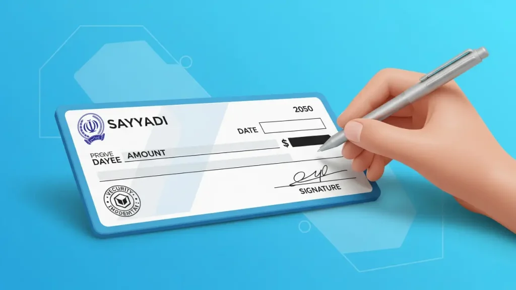 نوشتن چک صیادی بانک سپه