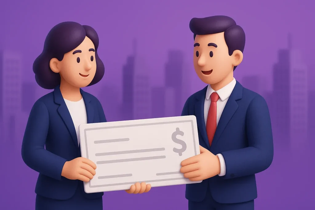 گرفتن دسته چک