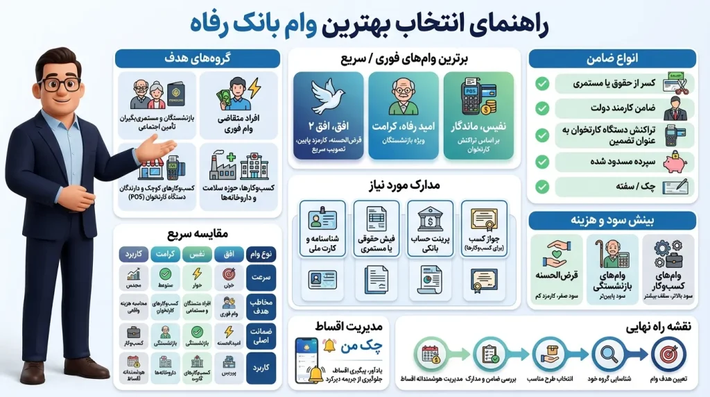 بهترین وام های بانک رفاه
