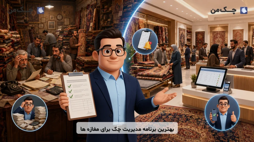 بهترین برنامه مدیریت چک مغازه ها